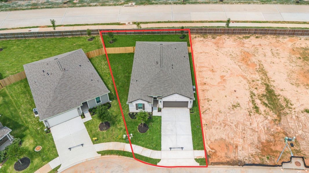 Amazing aerial shot of this gorgeous KB home situated on a large lot with NO BACK NEIGHBORS, lush landscaping, and well manicured lawn. Amazing aerial shot of this gorgeous KB home situated on a large lot with NO BACK NEIGHBORS, lush landscaping, and well manicured lawn.