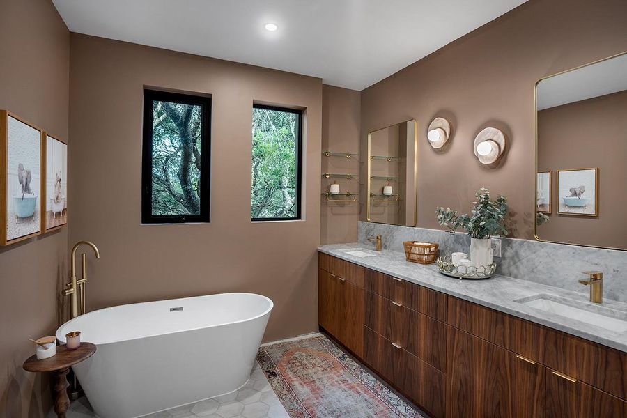 Furnished interior view inside a new home in , West Lake Hills (Image 7).