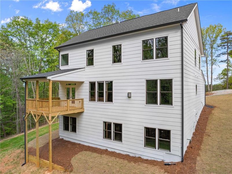 Front exterior of a new home in , Dawsonville, GA, highlighting curb appeal (Image 21). Front exterior of a new home in , Dawsonville, GA, highlighting curb appeal (Image 21).