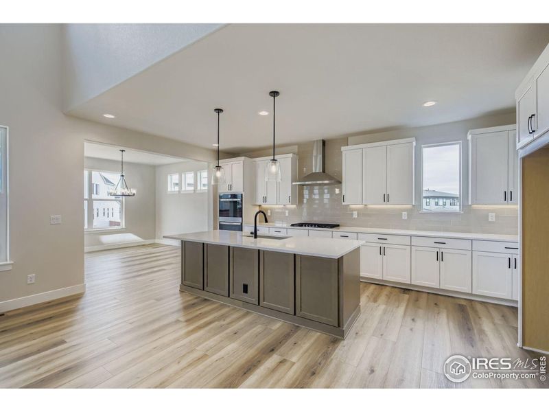 Furnished interior view inside a new home in RainDance National 60/70, Windsor (Image 10).