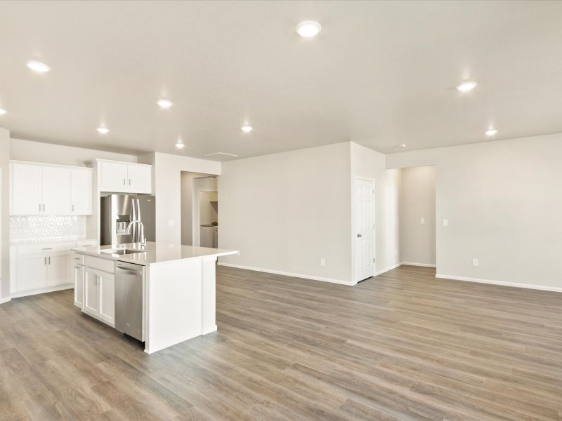 The Cherry Creek floorplan interior image taken at a Meritage Homes community in Northern Colorado.