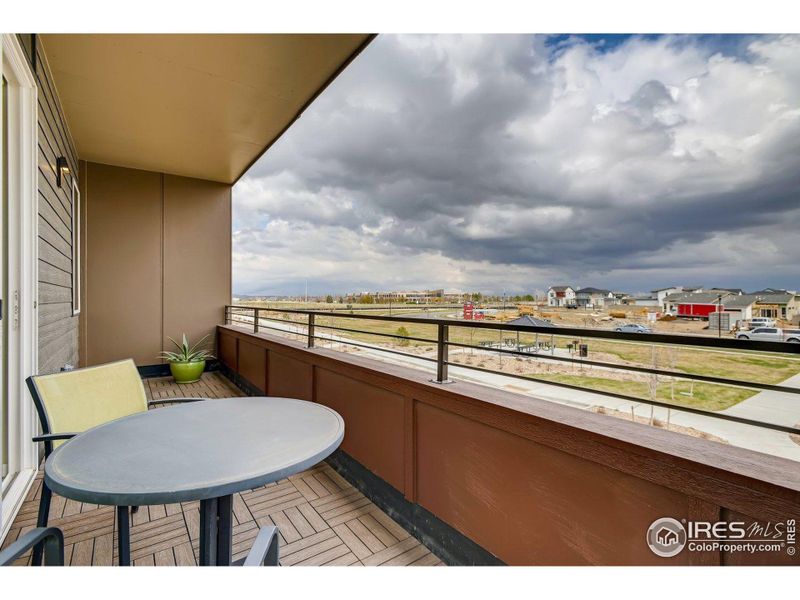 Covered Outdoor Space. Photos are of the model home.