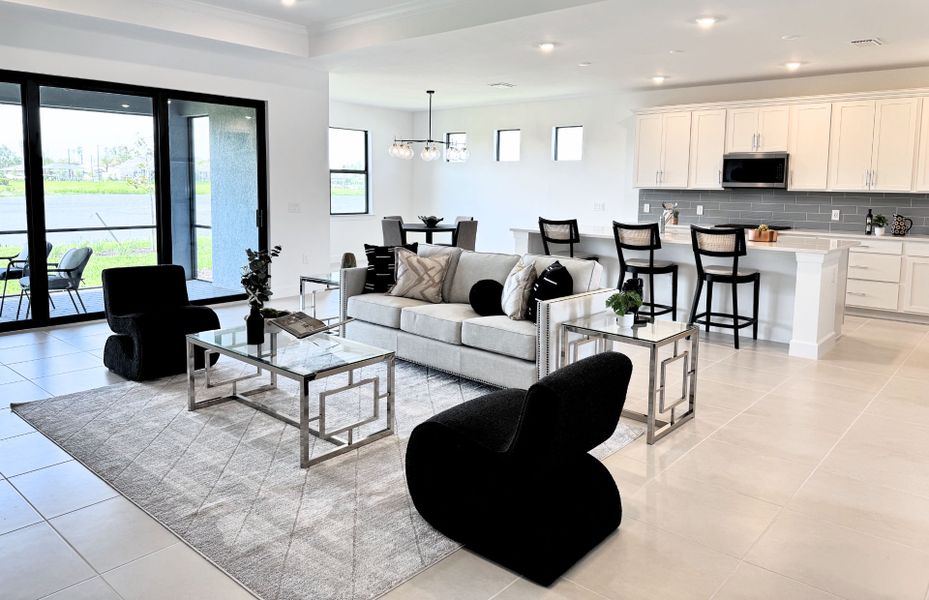 Furnished interior view inside a new home in Arbor Oaks, North Port (Image 18).