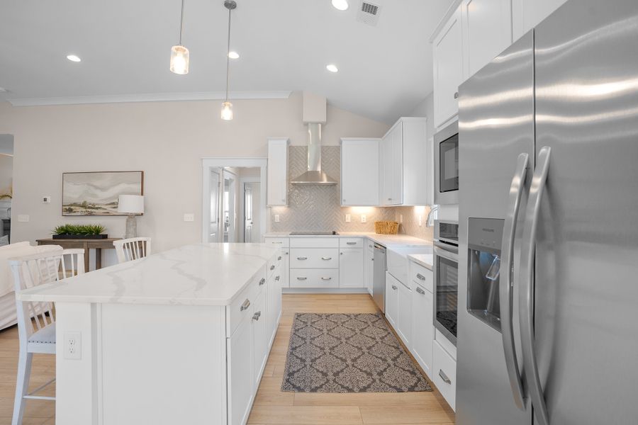 Representative furnished interior of a home built from the Claremont by Bill Clark Homes in Sidbury Landing, Wilmington (Image 11).