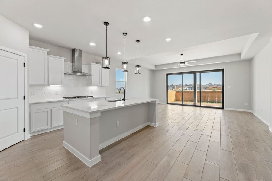 Representative furnished interior of a home built from the Tularosa by Hakes Brothers in Hickory Ridge, Elmendorf (Image 6).