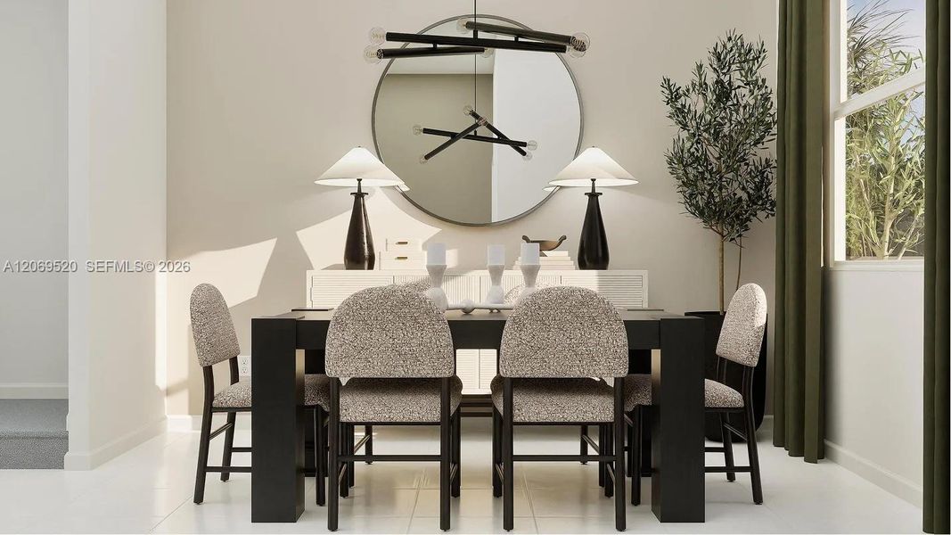 Furnished interior view inside a new home in Breezewood, Miami (Image 5).