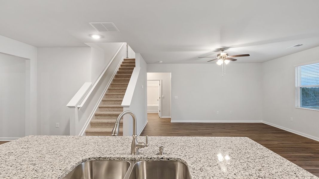 Close-up of interior finishes inside a home in Southwind Village, Evans (Image 15).