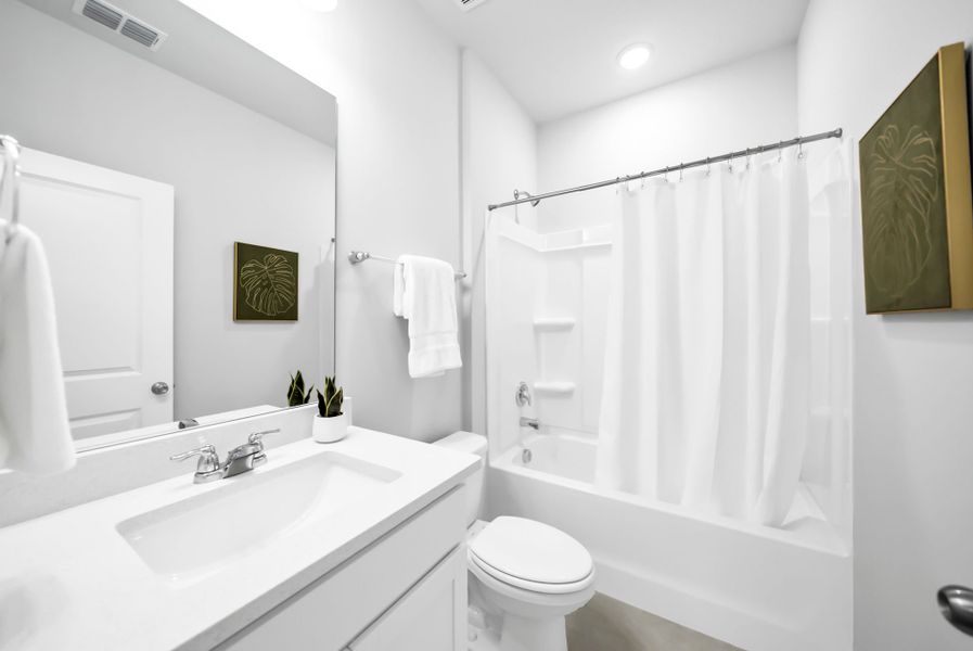 Furnished interior view inside a new home in Monroe Preserve, Chapin (Image 7).