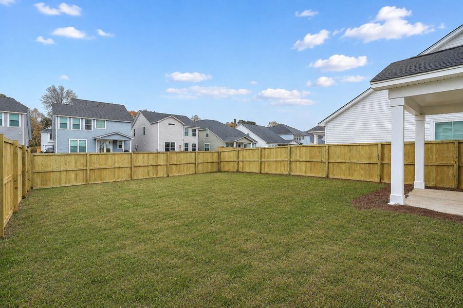 Exterior details and patio area of a home in Windsor Crossing, North Charleston (Image 3). Exterior details and patio area of a home in Windsor Crossing, North Charleston (Image 3).