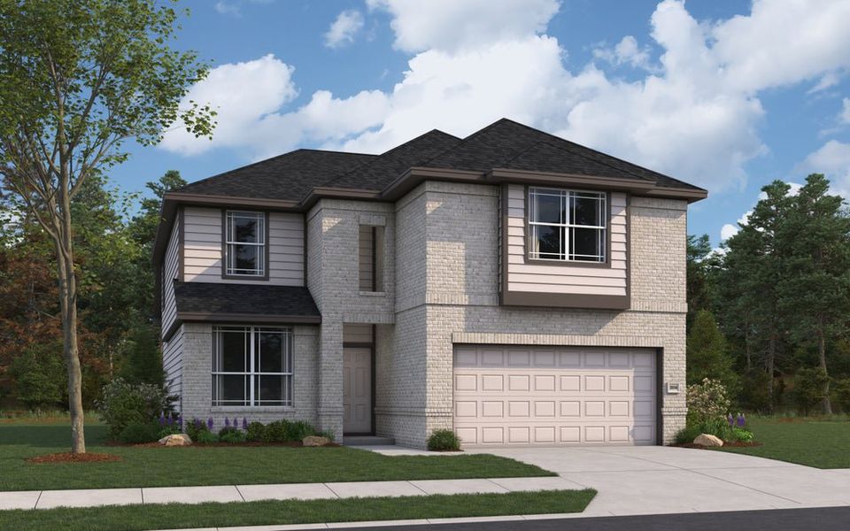 Hamilton - Elevation D Rendering - Color Scheme 6