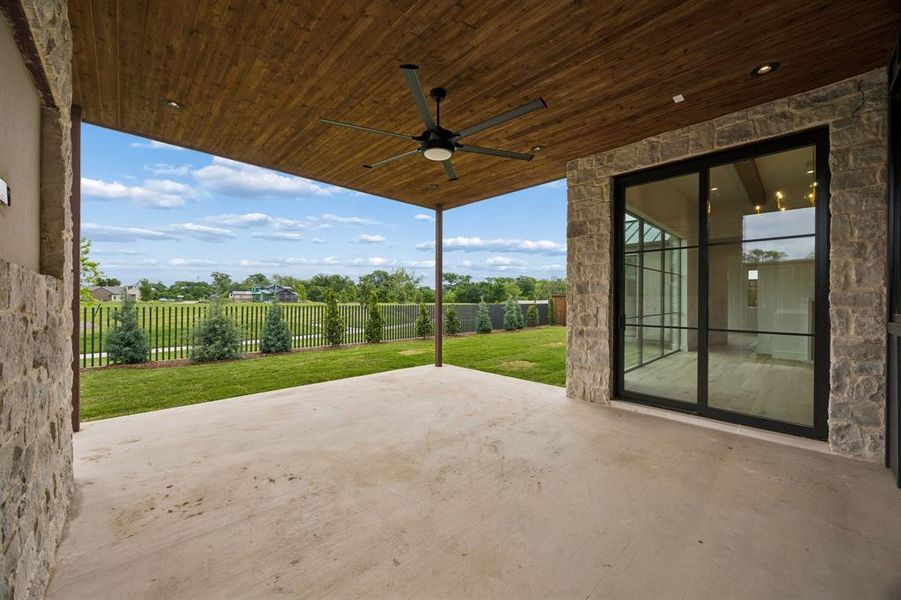 Exterior details and patio area of a home in , Coppell (Image 23). Exterior details and patio area of a home in , Coppell (Image 23).