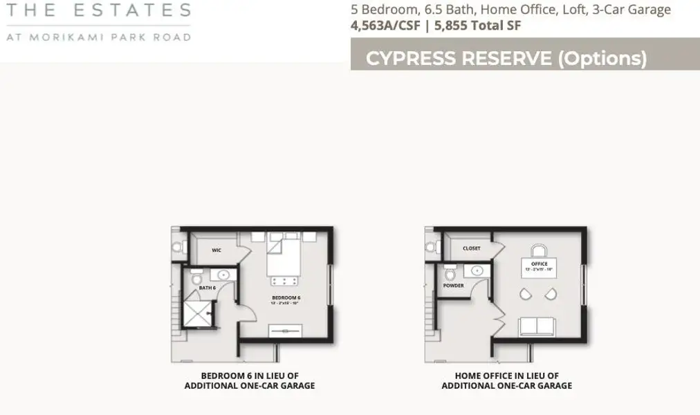 Cypress Reserve Options structual