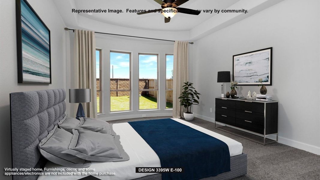 Furnished interior view inside a new home in Cross Creek West, Fulshear (Image 6). Furnished interior view inside a new home in Cross Creek West, Fulshear (Image 6).