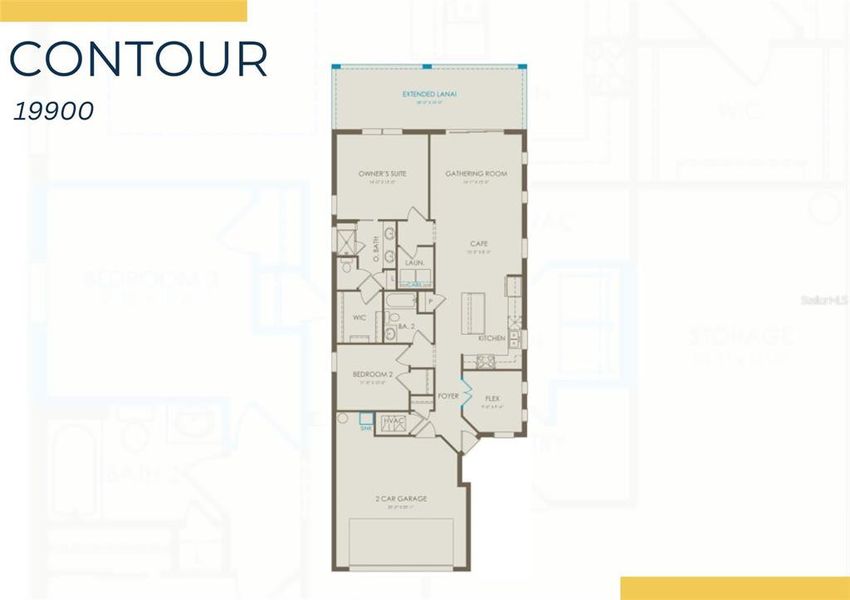 2D floor plan layout of this home in Arbor Oaks, North Port, FL (Image 1). 2D floor plan layout of this home in Arbor Oaks, North Port, FL (Image 1).