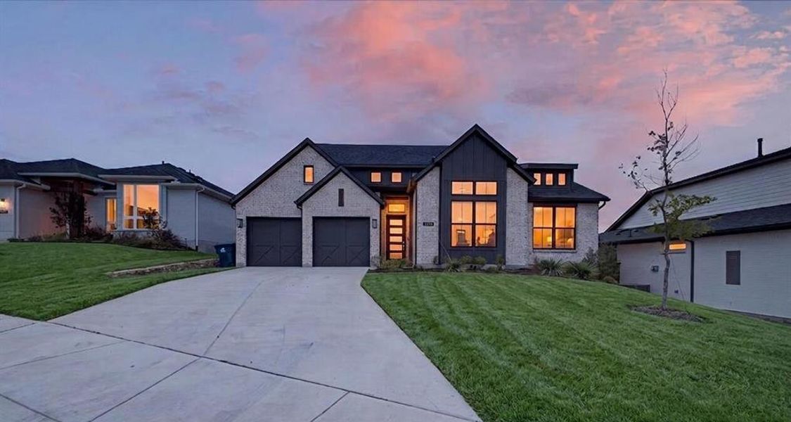 Front exterior of a new home in Talon Hills, Fort Worth, TX, highlighting curb appeal (Image 23).