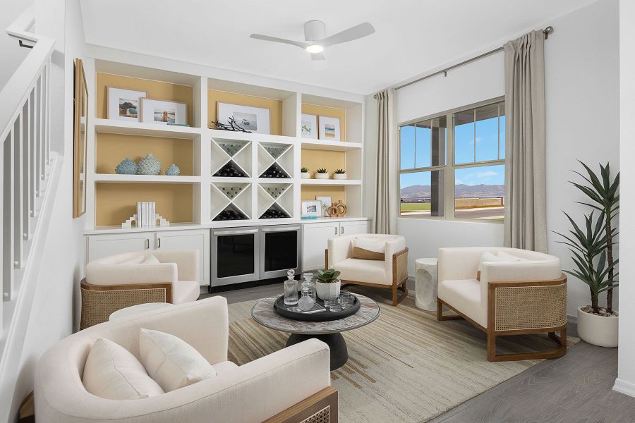 Representative furnished interior of a home built from the Lagoon by Mattamy Homes in Tyler Ranch, Buckeye (Image 12).
