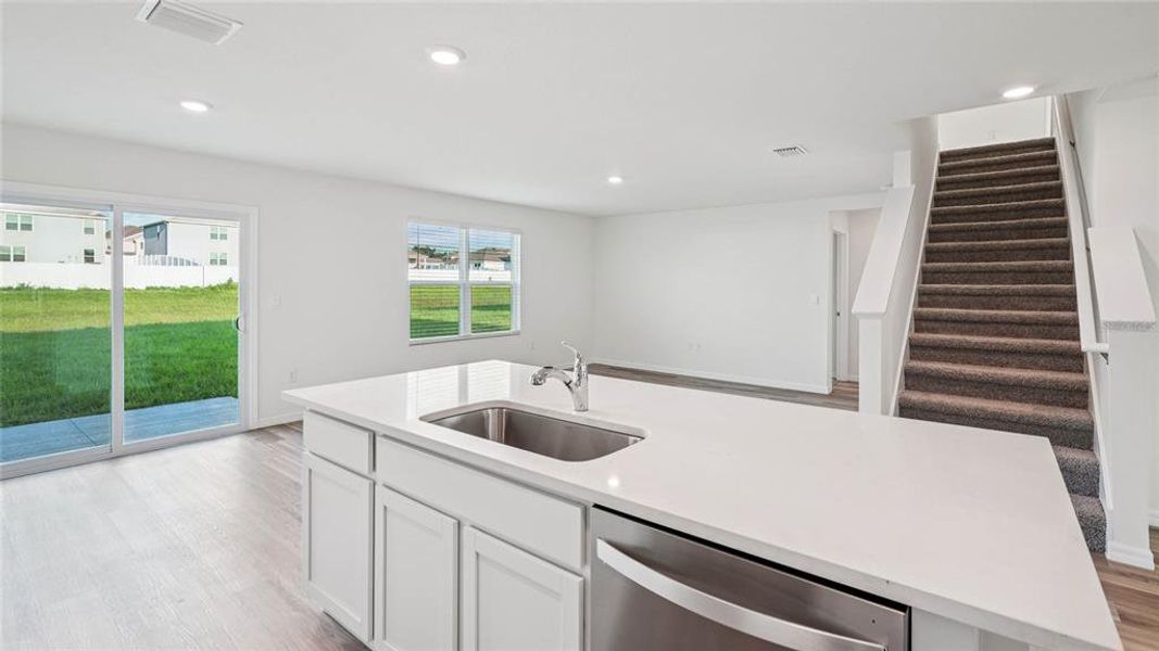 Furnished interior view inside a new home in Briarwood, Alachua (Image 7). Furnished interior view inside a new home in Briarwood, Alachua (Image 7).