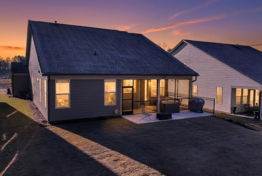 Exterior details and patio area of a home in , Hoschton (Image 33).