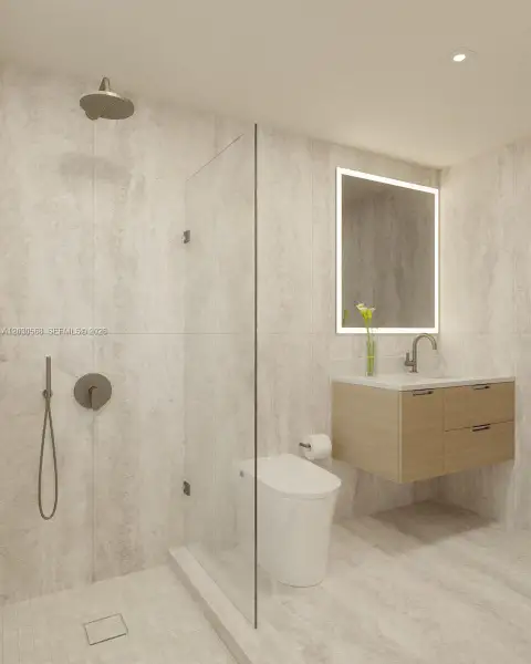 Furnished interior view inside a new home in , Miami Beach (Image 13).