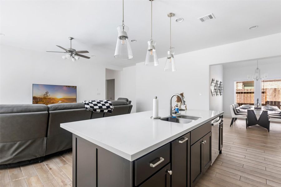 Furnished interior view inside a new home in The Highlands, Porter (Image 10).
