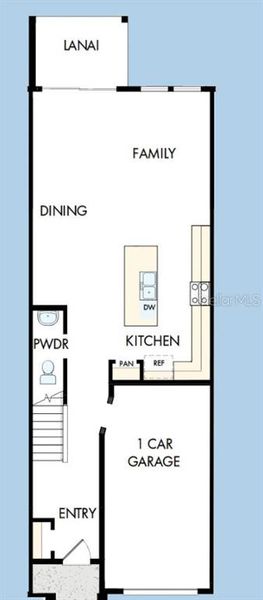 2D floor plan layout of this home in Waterset Townhomes, Apollo Beach, FL (Image 2). 2D floor plan layout of this home in Waterset Townhomes, Apollo Beach, FL (Image 2).