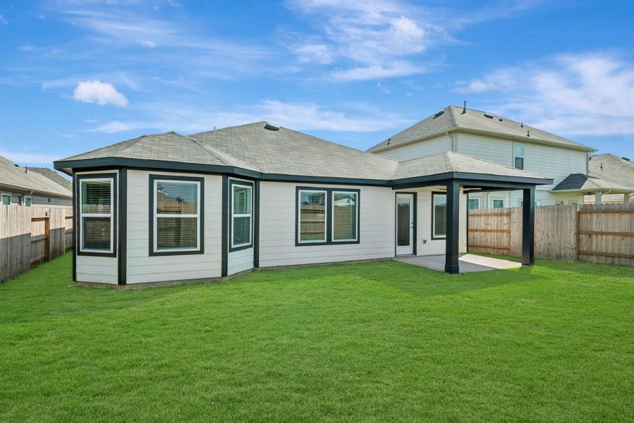Exterior details and patio area of a home in Summerview, Fulshear (Image 3). Exterior details and patio area of a home in Summerview, Fulshear (Image 3).
