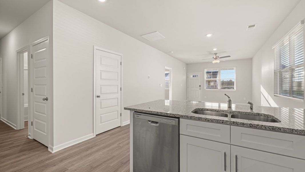 Furnished interior view inside a new home in Bellemeade Landing, Augusta (Image 9). Furnished interior view inside a new home in Bellemeade Landing, Augusta (Image 9).