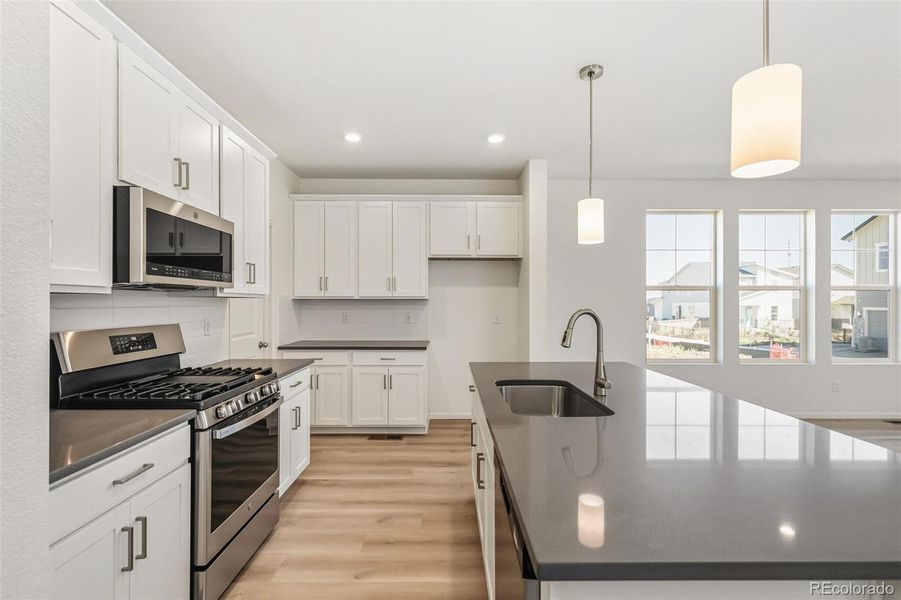 Furnished interior view inside a new home in , Aurora (Image 8).