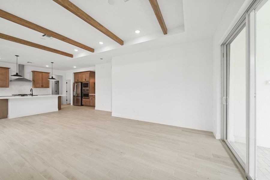 Kitchen, Dining Area and Great Room