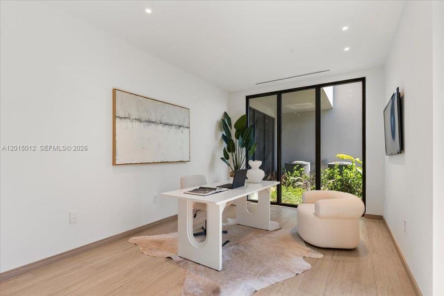 Furnished interior view inside a new home in , Miami (Image 12).