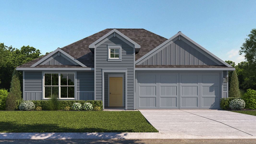 Representative exterior photo of a completed home built from the Plan by D.R. Horton in Reserve at Mallard Lakes, Orange, TX (Image 1).
