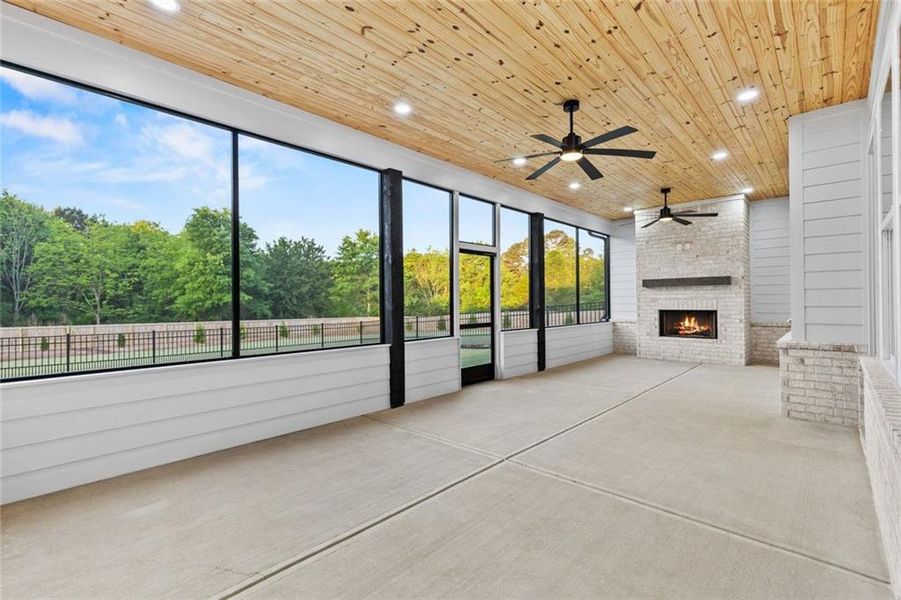Exterior details and patio area of a home in , Bethlehem (Image 34).