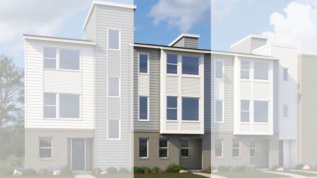 Representative exterior photo of a completed home built from the Antora by Brightland Homes in Dillon Pointe - Skyview, Broomfield, CO (Image 2). Representative exterior photo of a completed home built from the Antora by Brightland Homes in Dillon Pointe - Skyview, Broomfield, CO (Image 2).