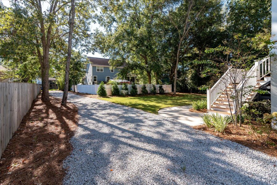 Exterior details and patio area of a home in , James Island (Image 24). Exterior details and patio area of a home in , James Island (Image 24).