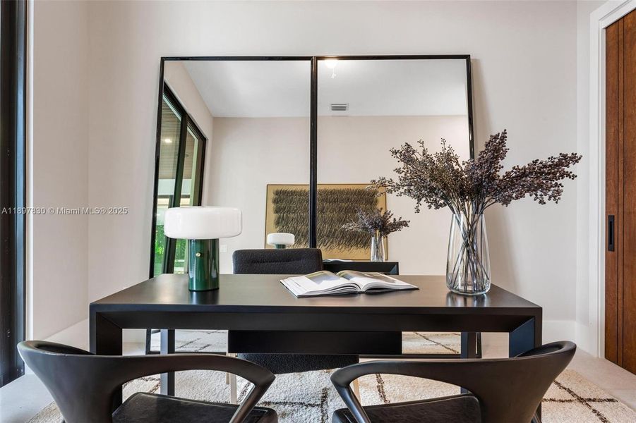 Furnished interior view inside a new home in , Miami (Image 38). Furnished interior view inside a new home in , Miami (Image 38).