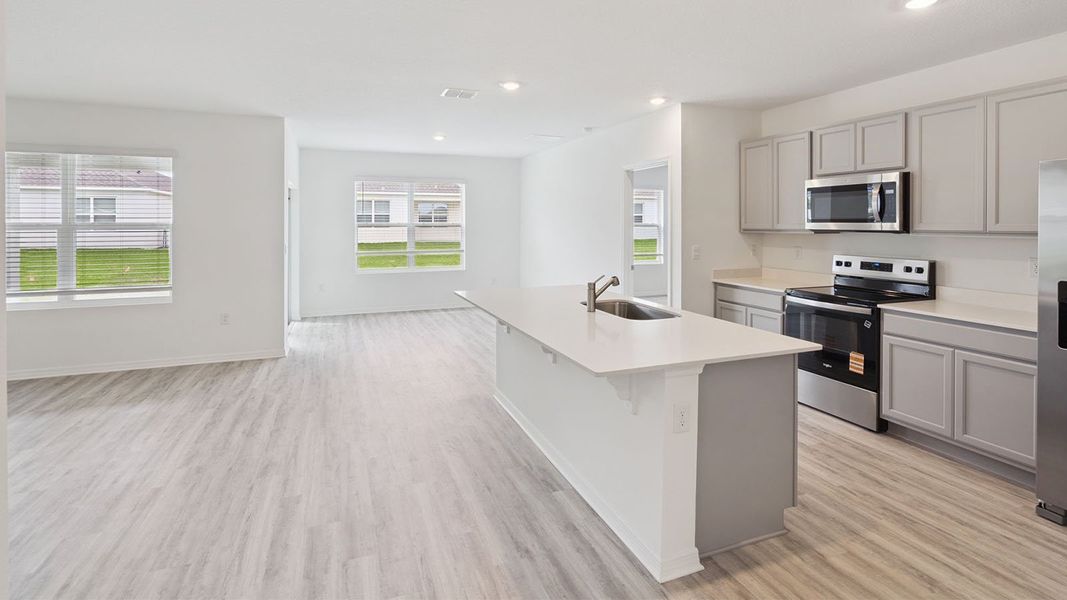 Furnished interior view inside a new home in Hawthorne Ranch Townhome, Lakeland (Image 4). Furnished interior view inside a new home in Hawthorne Ranch Townhome, Lakeland (Image 4).