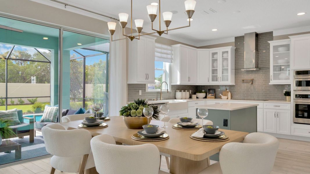 The Dining Room and Kitchen