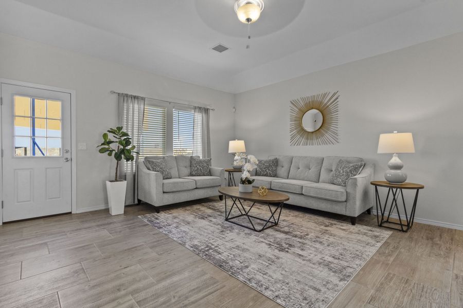 Representative furnished interior of a home built from the Meadow-1930SSC by Saratoga Homes in Paseo Del Este, El Paso (Image 10).