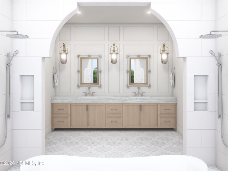 Furnished interior view inside a new home in , Ponte Vedra Beach (Image 3). Furnished interior view inside a new home in , Ponte Vedra Beach (Image 3).