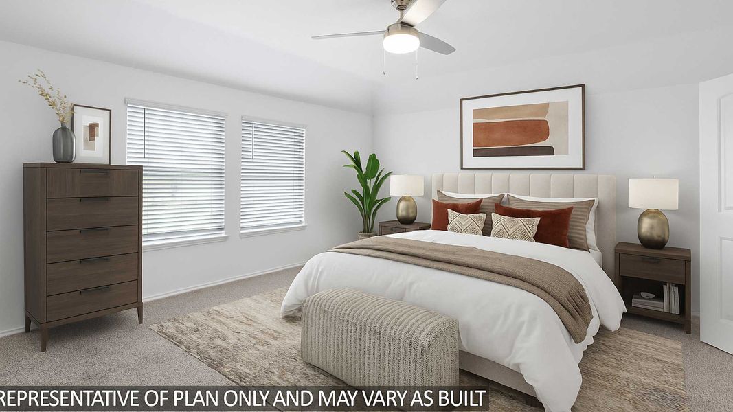 Furnished interior view inside a new home in Sunterra, Katy (Image 5).