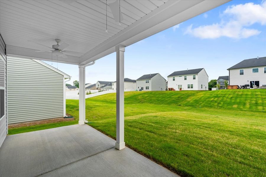 Exterior details and patio area of a home in Fieldstone, Lexington (Image 3).