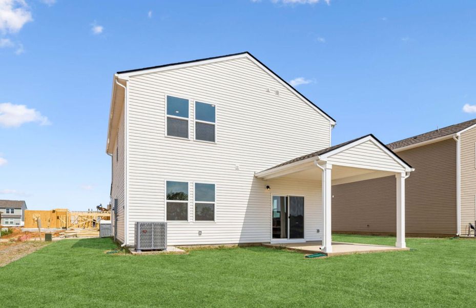 Exterior details and patio area of a home in Highlands of Carter's Station, Columbia (Image 30).