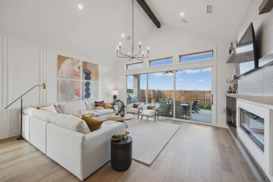 Representative furnished interior of a home built from the Seabrook by Chesmar Homes in Talia, Mesquite (Image 7). Representative furnished interior of a home built from the Seabrook by Chesmar Homes in Talia, Mesquite (Image 7).