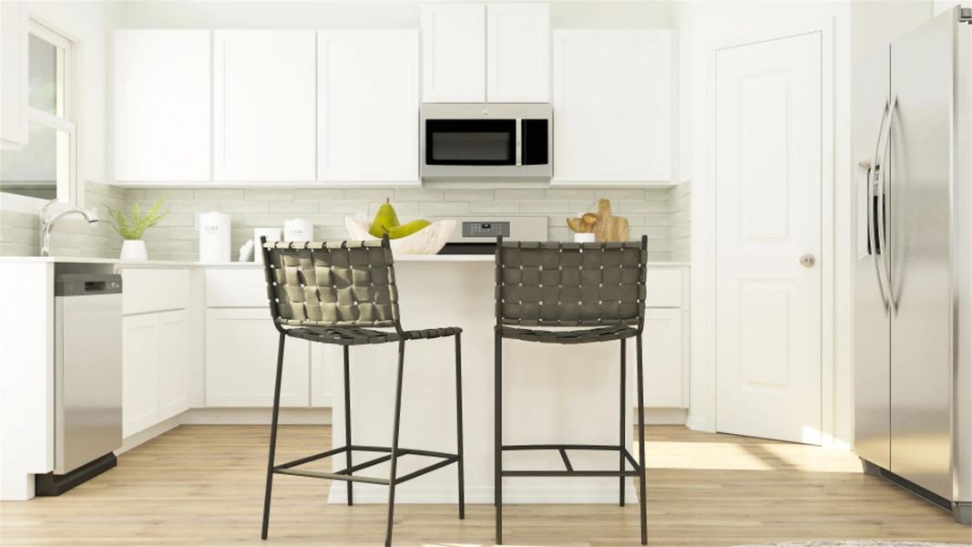 Furnished interior view inside a new home in Woodfield Preserve: Ridgepointe Collection, Georgetown (Image 4).