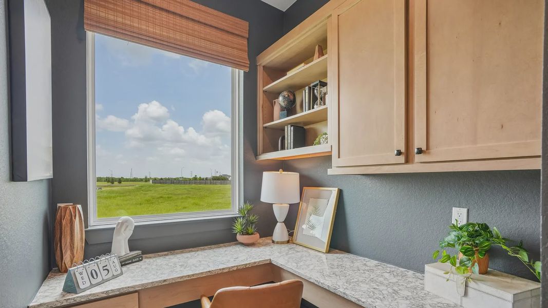 Representative furnished interior of a home built from the Sydney by Chesmar Homes in Westland Ranch, League City (Image 32).