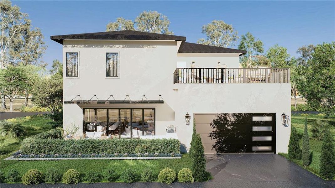 Front exterior of a new home in , Ocala, FL, highlighting curb appeal (Image 19).