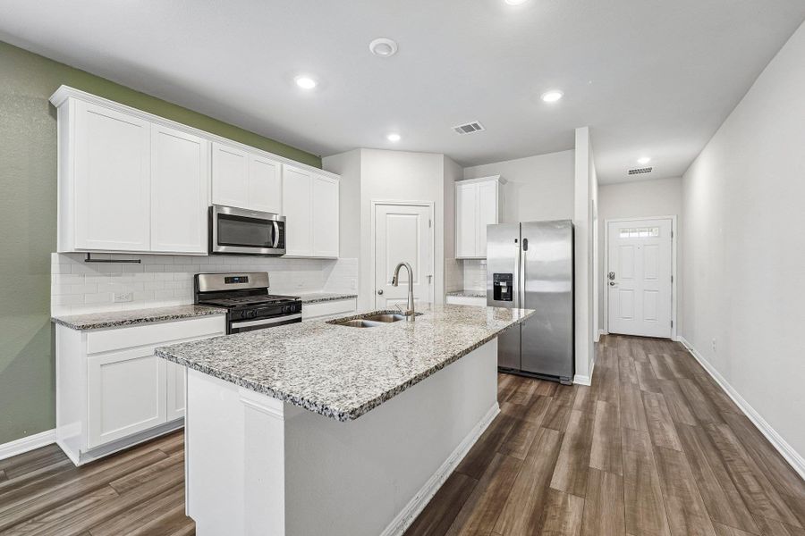 Furnished interior view inside a new home in Waterstone Crossing, Kyle (Image 8).