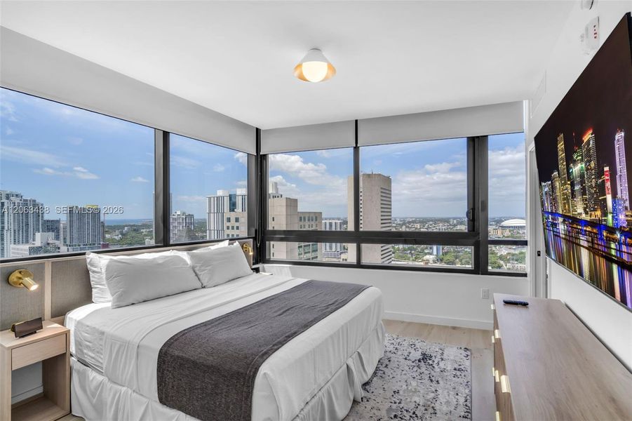 Furnished interior view inside a new home in , Miami (Image 32).