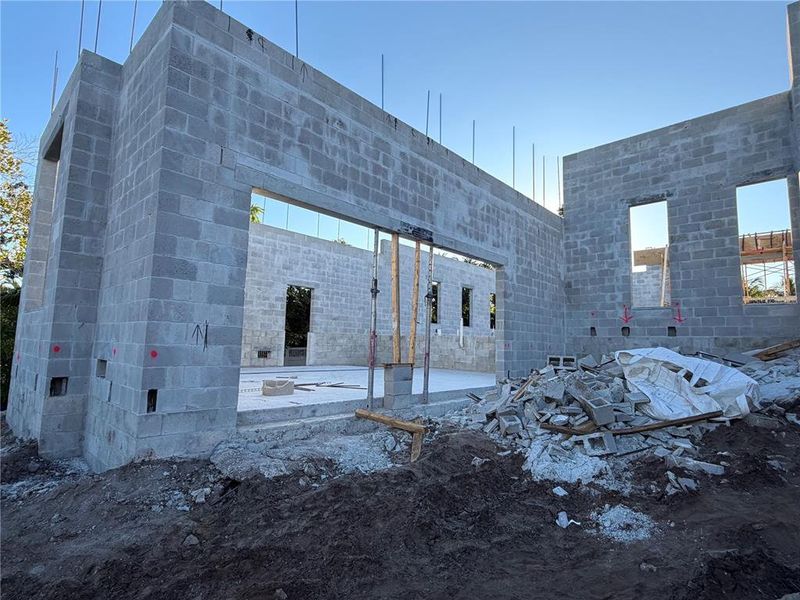 In-progress construction of a new home in , Sarasota, FL (Image 14).