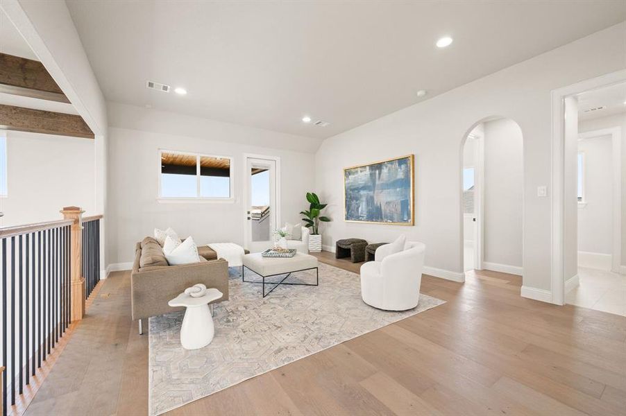 Furnished interior view inside a new home in , Pelican Bay (Image 16).